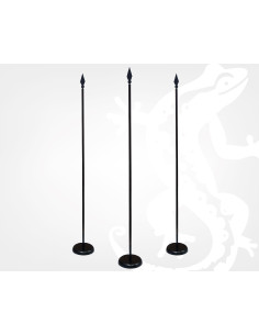 Matte Black Brass Flagpole
