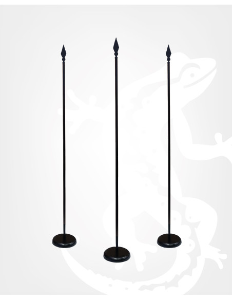 Comprar mástil de latón lacado en negro.