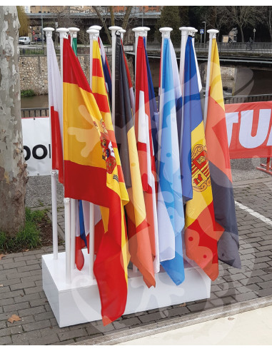 Lloguer màstil d'interior cromat